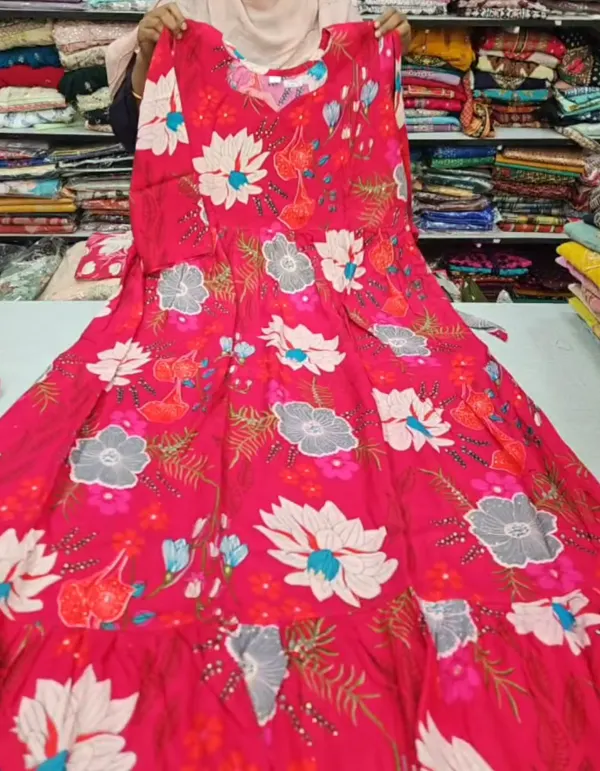 MG Heavy Rayon Long Maxi Gown | MG155